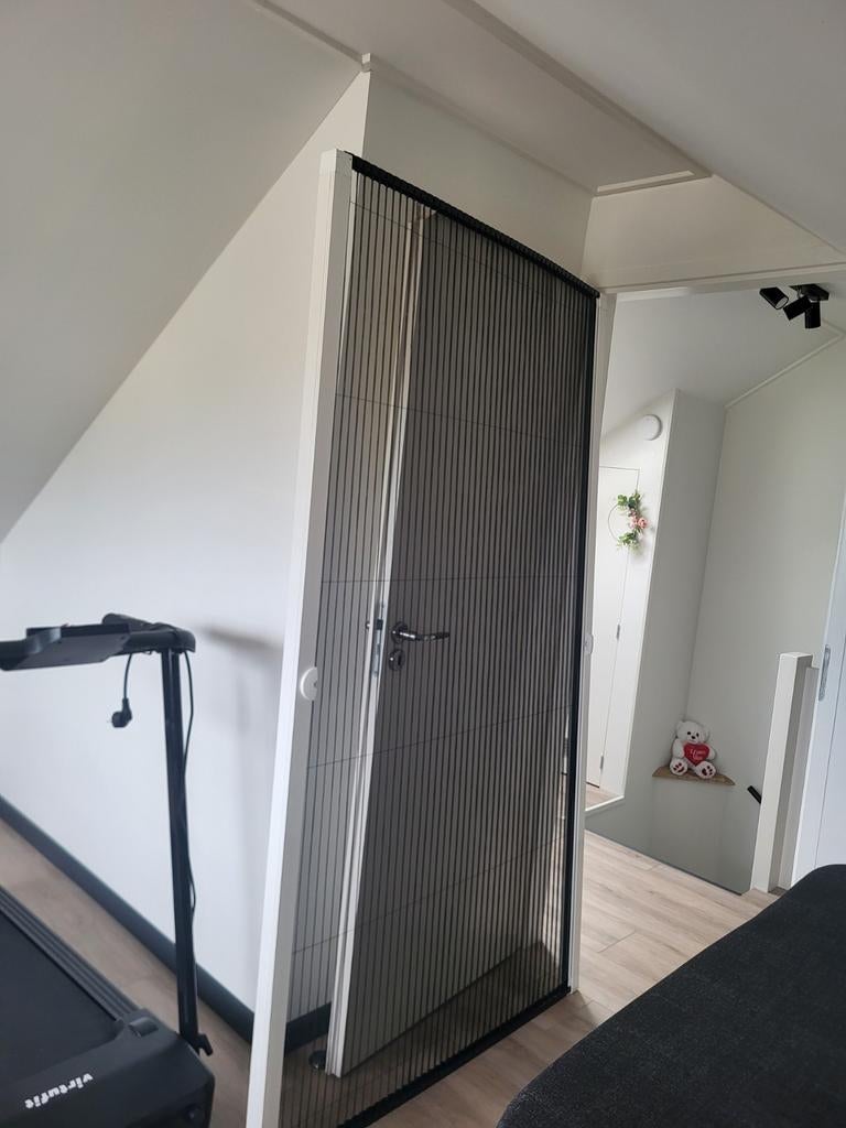 Unilux plissé hordeur - Wit, 2021x1040 mm, 100 tot 120 cm, Kunststof, 215 cm of meer, Hordeur