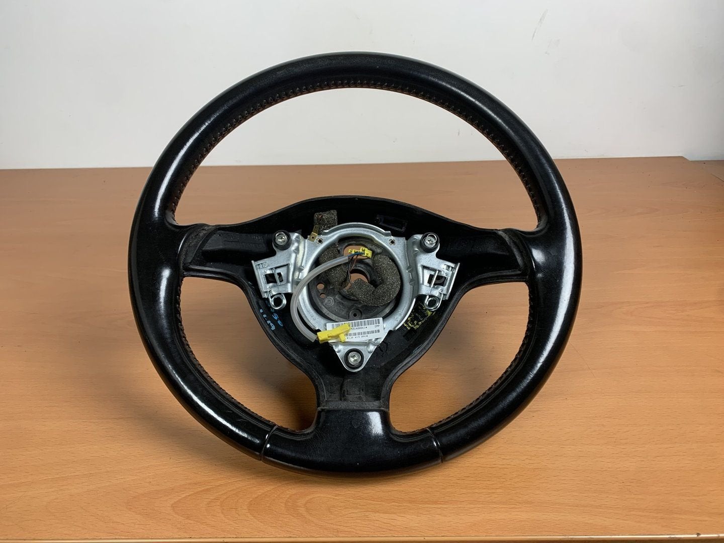 Leren stuurwiel vw golf 4 + cabrio - skoda fabia I 3-spaaks, Gebruikt, -, -, Volkswagen