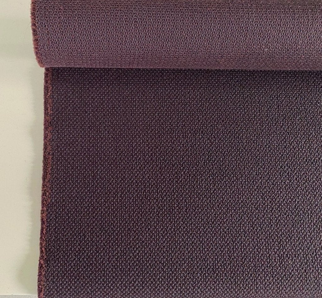 ROHI Credo Prune; aubergine paars; restant meubelstof, Wol, 120 cm of meer, Paars, Nieuw