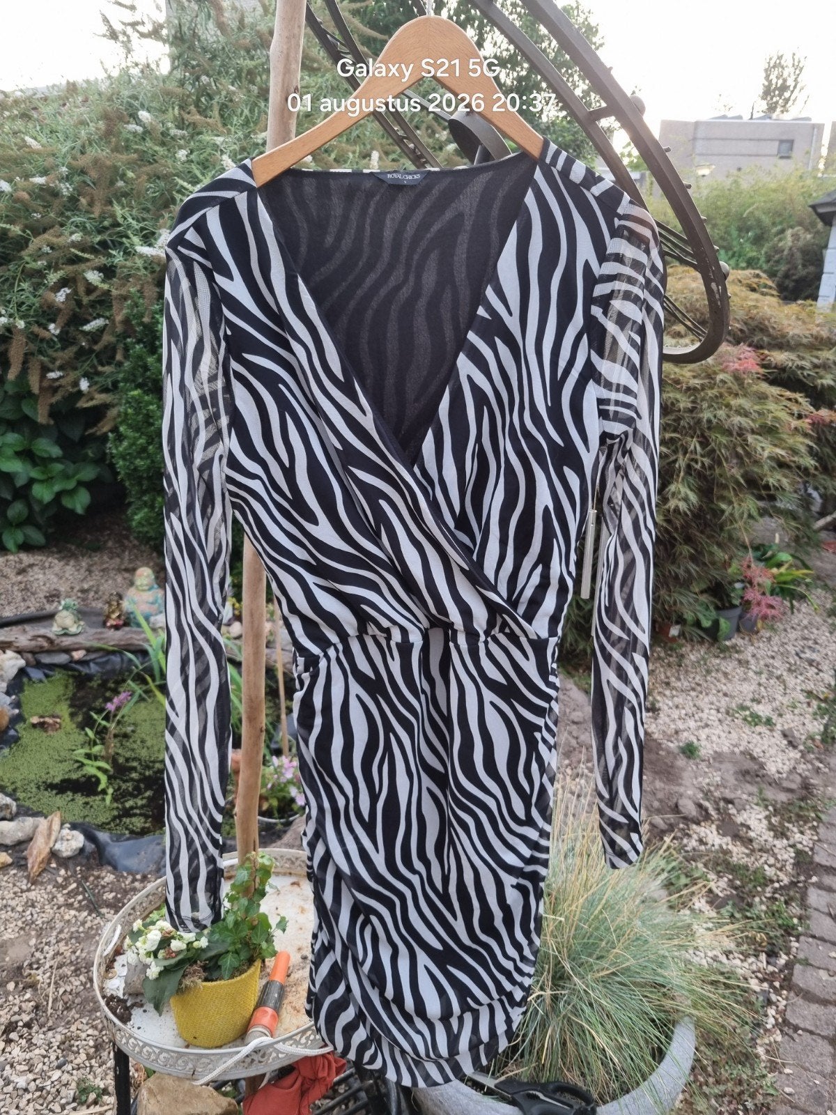Royal Chicks Zebra Jurk Maat L, Ophalen of Verzenden