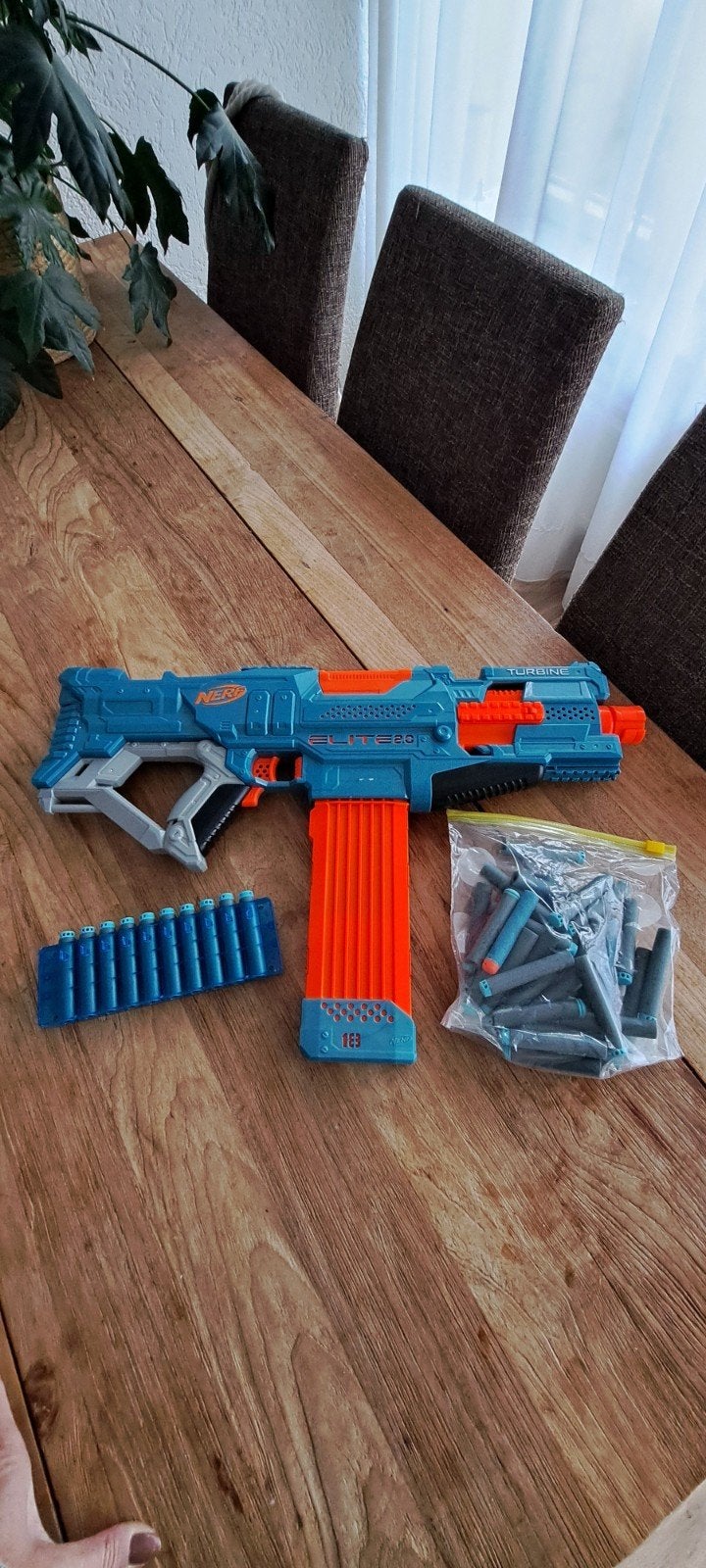 Elektrische Nerf Elite 2.0 Turbine CS-18 met extra pijltjes, Ophalen of Verzenden, Zo goed als nieuw, Jongen of Meisje