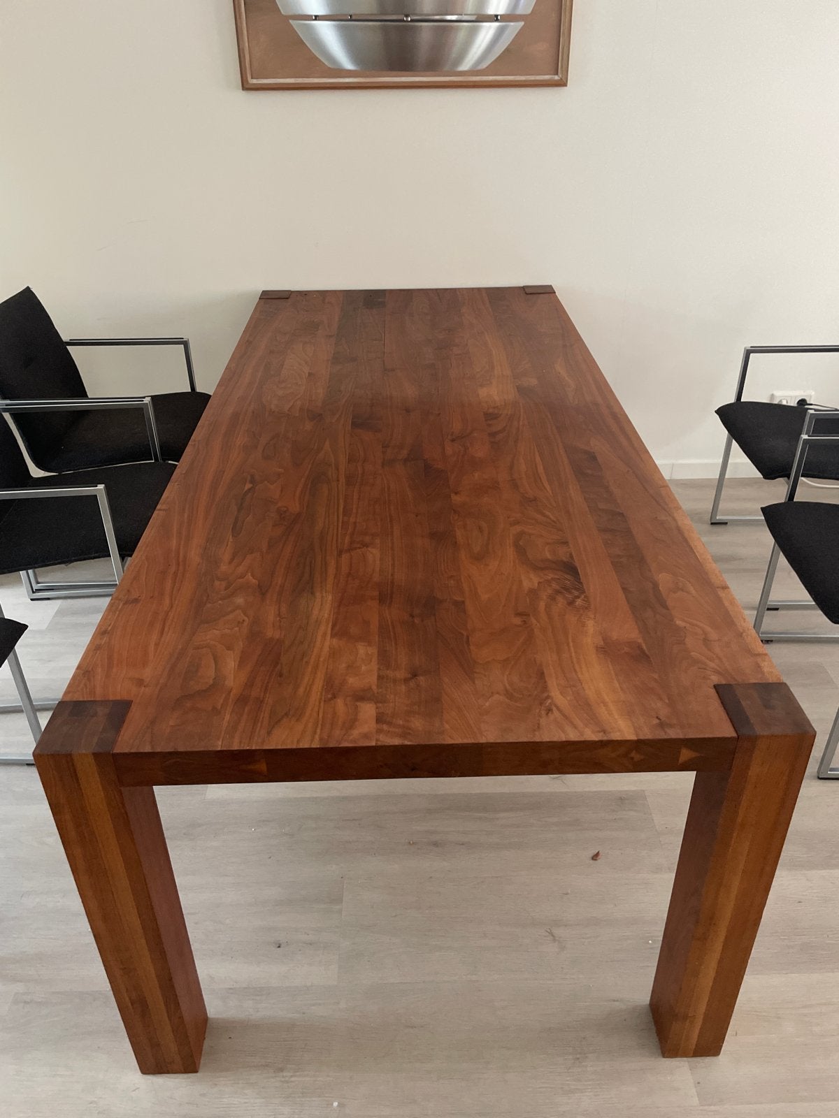 Massief kersen houten eettafel - Robuust en stijlvol, Huis en Inrichting, Tafels | Eettafels, Ophalen, 50 tot 100 cm, Zo goed als nieuw