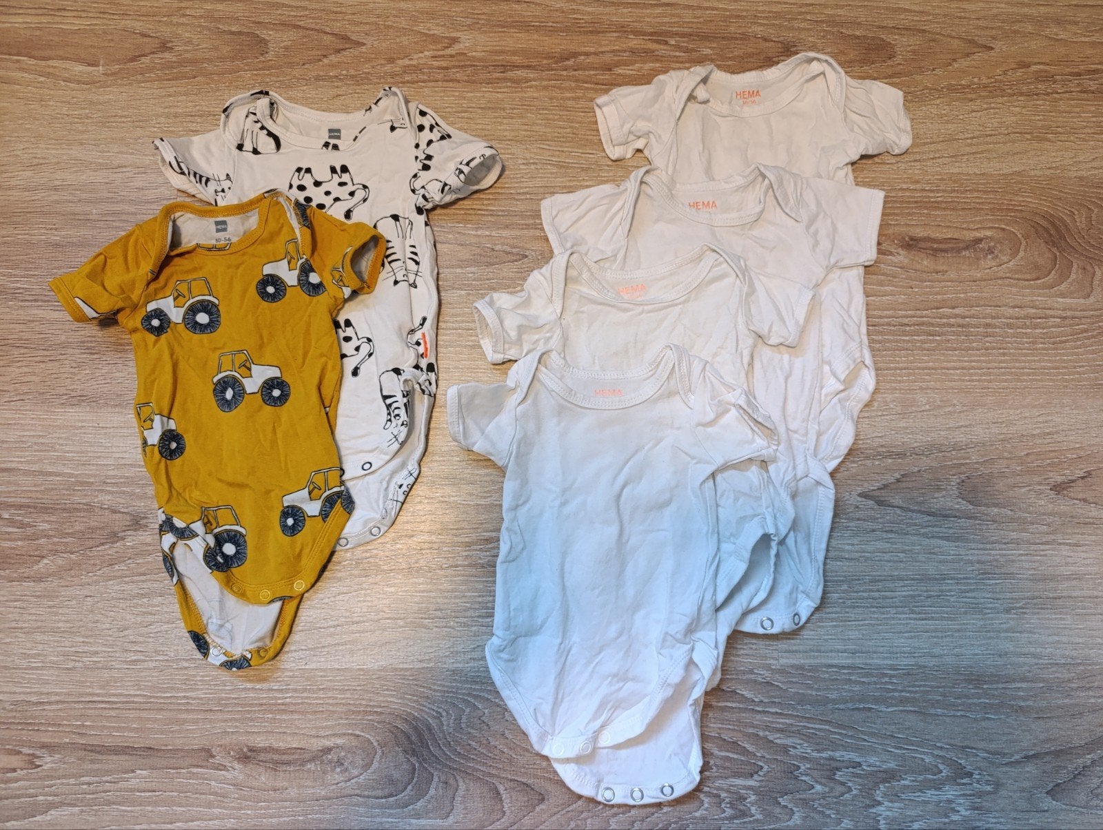 Nette rompers Hema mt 56 - diverse kleuren en prints, Kinderen en Baby's, Babykleding | Overige, Ophalen of Verzenden, Gebruikt