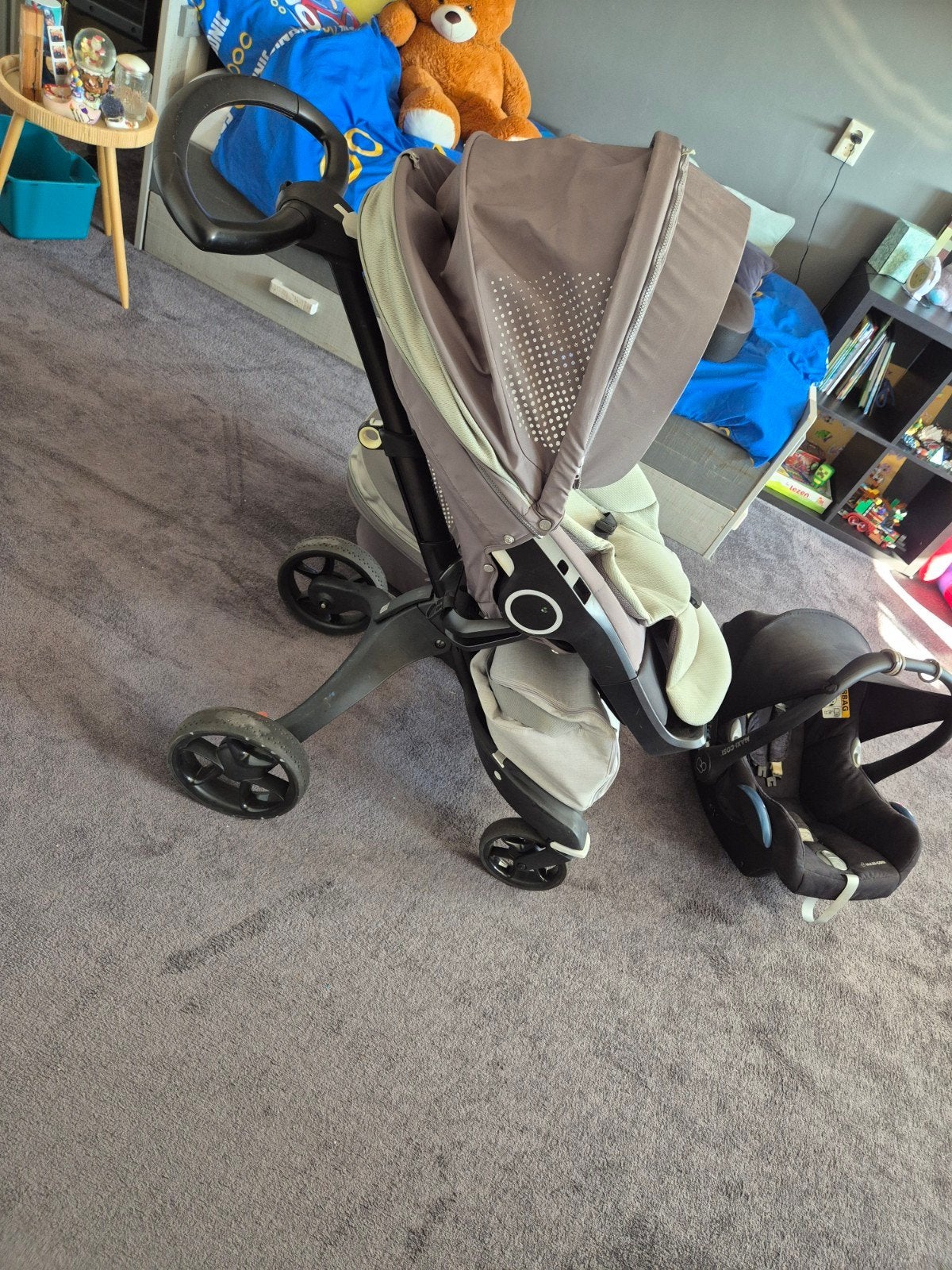 Stokke Xplory V6 Combiwagen met Reiswieg en Autostoeltje