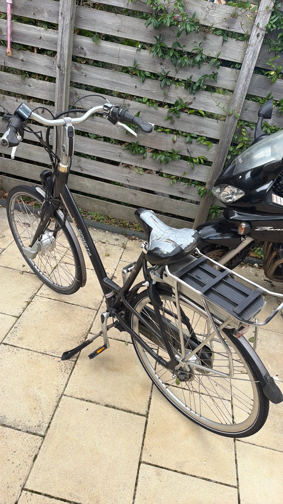 Damesfiets elektrisch sparta emoticon C2, Fietsen en Brommers, Ophalen of Verzenden, Gebruikt, Schijfrem, Versnellingen