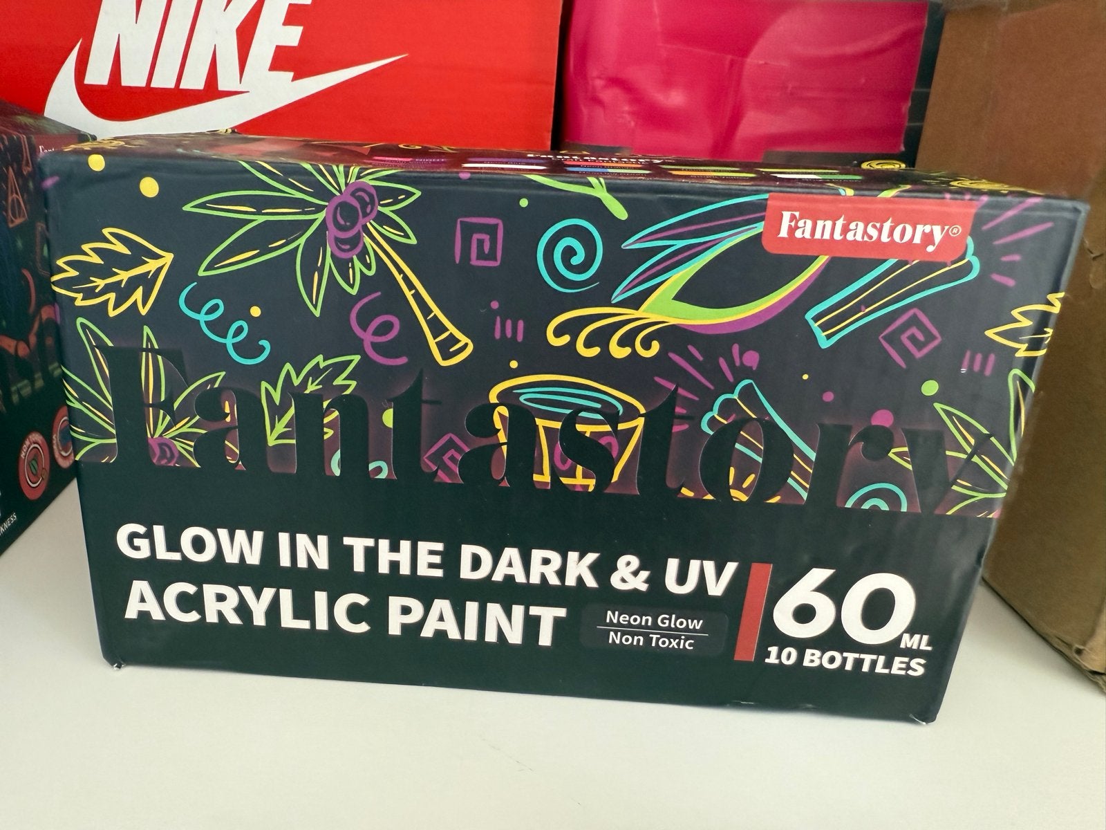 Fantastory Glow in the Dark & UV Acrylverf Set (10x60ml), Ophalen, Nieuw, Acrylverf