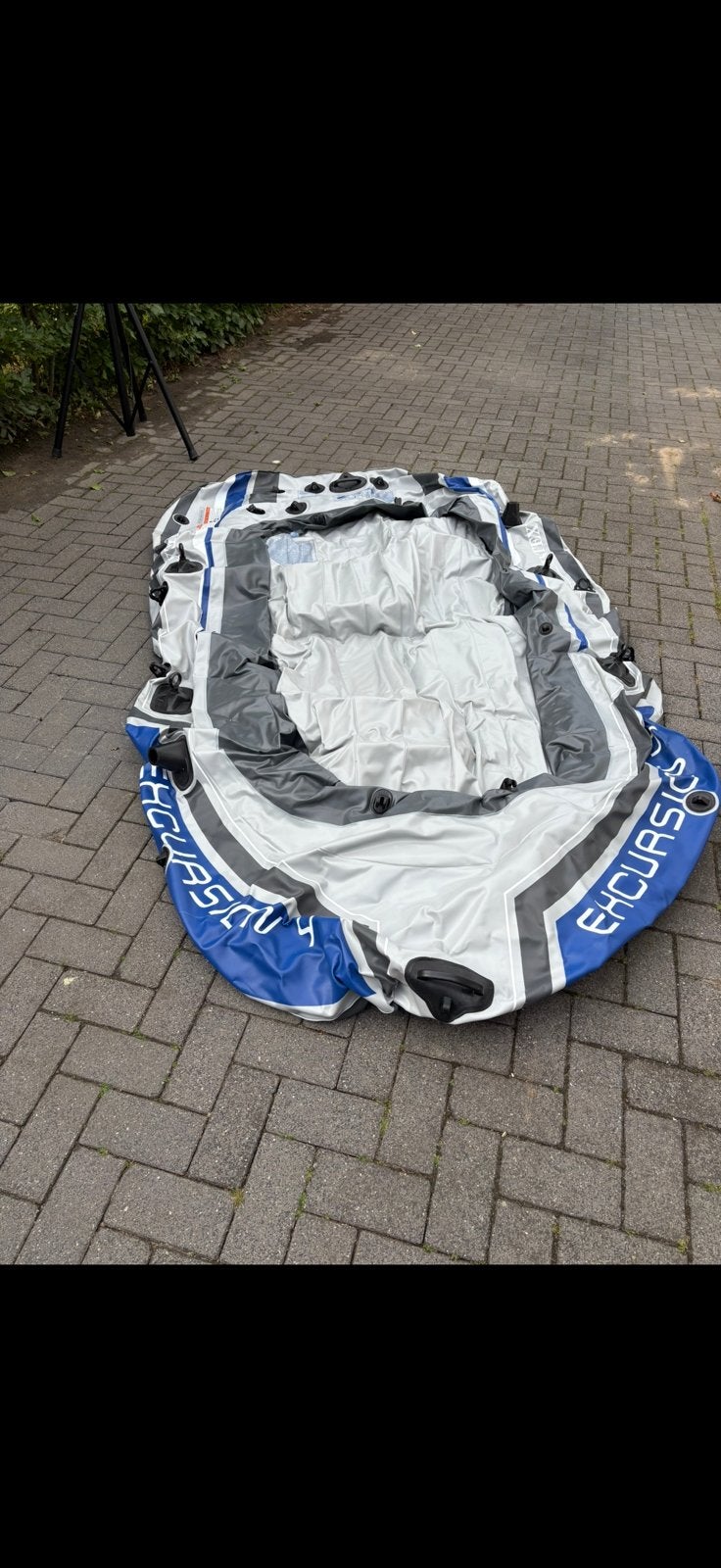 Opblaas boot met motor, Watersport en Boten, Kano's, Ophalen, Zo goed als nieuw, Overige typen