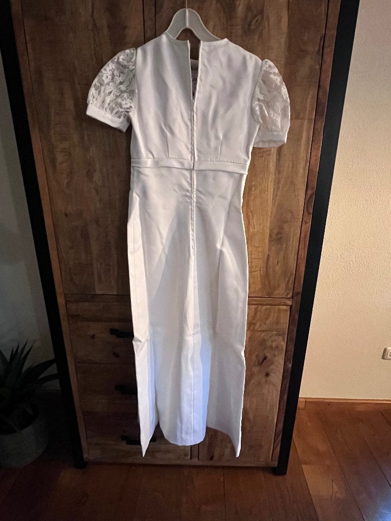 Vintage trouwjurk maat 34/36, Trouwjurk, Wit, Ophalen of Verzenden, Onbekend