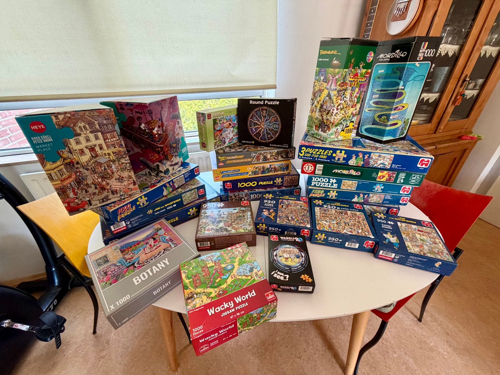 Puzzels 24 stuks in één koop, Ophalen, 500 t/m 1500 stukjes, Gebruikt