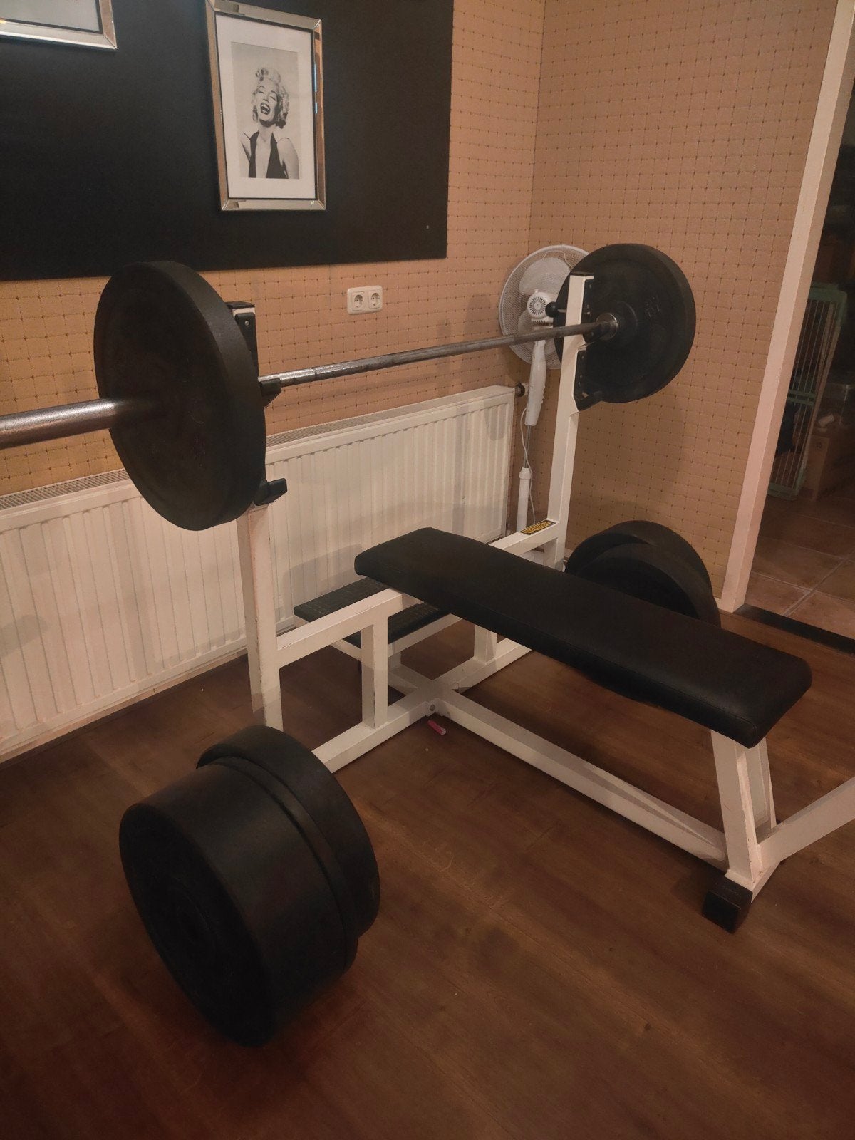 Bankdrukbank - Ideaal voor thuisgym, Sport en Fitness, Gebruikt, Krachtstation, Ophalen of Verzenden, Metaal