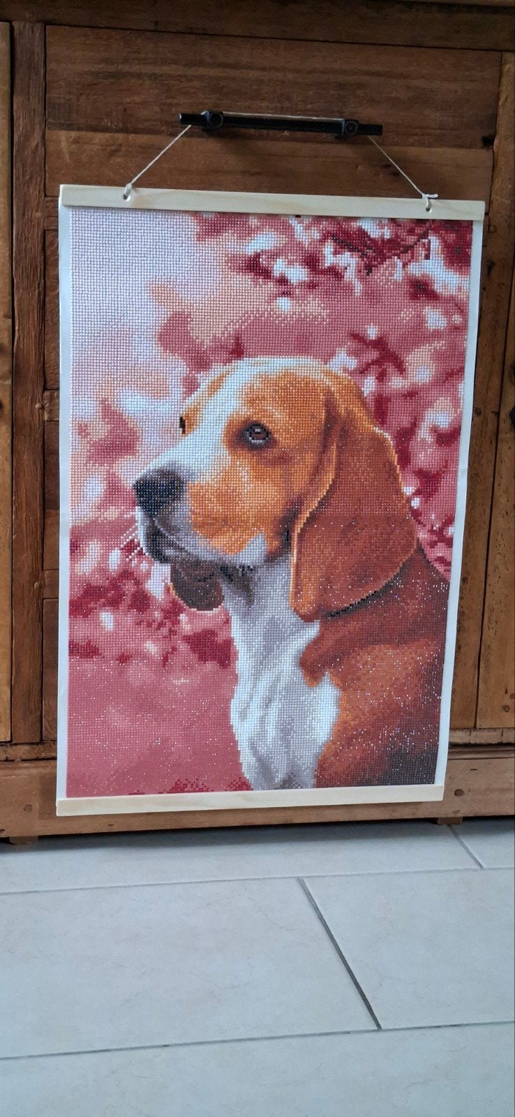 Diamond painting hond., 50 – 75, Minder dan 50 cm, Nieuw, Ophalen of Verzenden