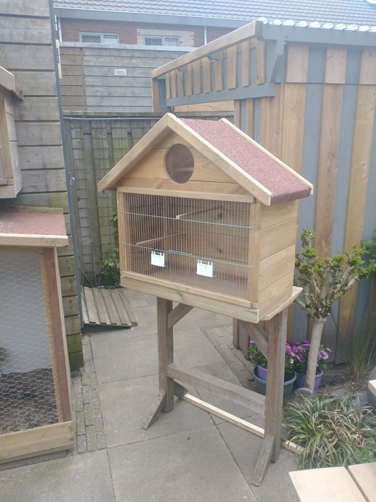 Nieuwe tuinhouten vogelkooien, Dieren en Toebehoren, Ophalen, Nieuw, Vogelkooi