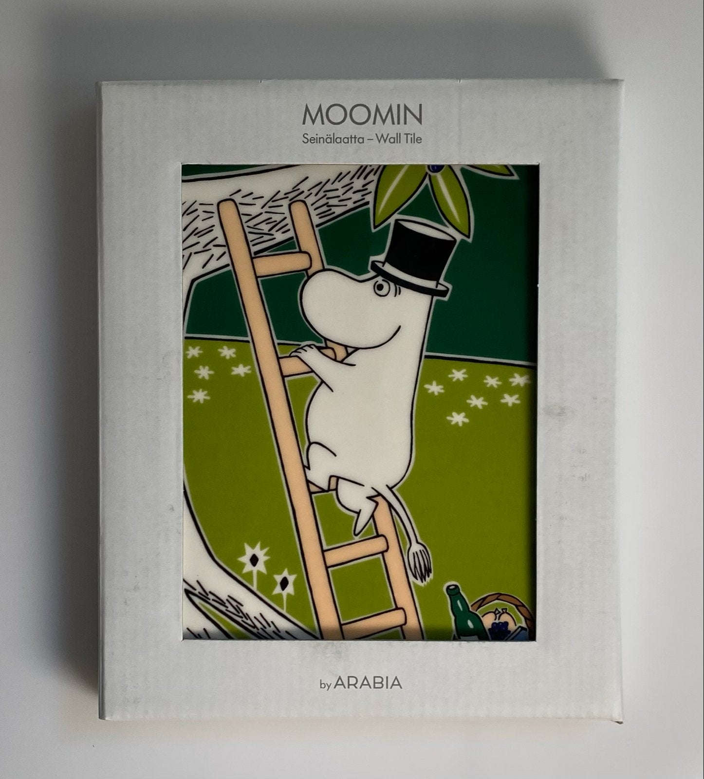 Moomin Wandtegel "Moomin op Ladder" by Arabia, Ophalen of Verzenden
