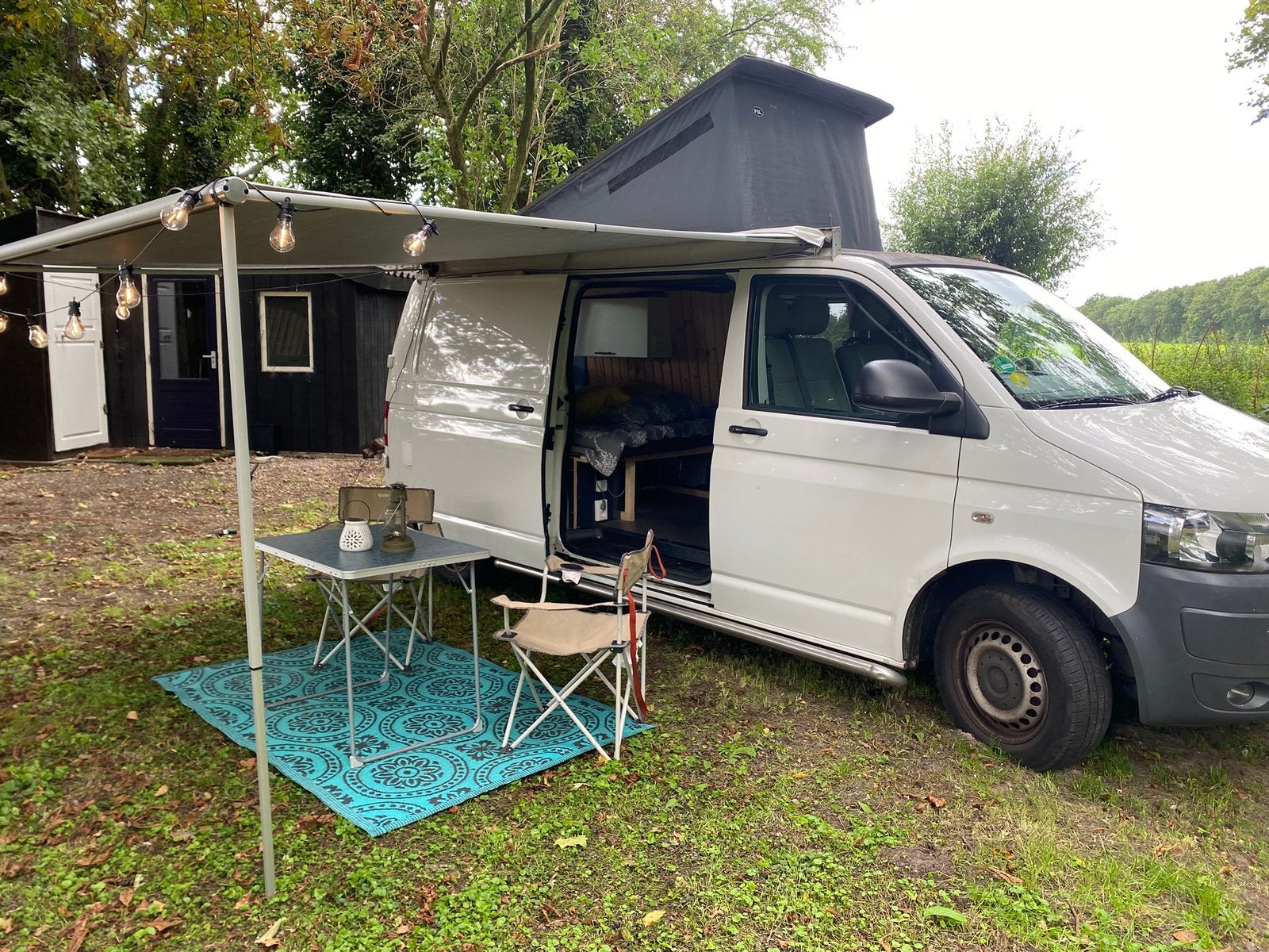 VW Transporter T5 L2H1 102pk 1.9tdi, Chemisch toilet, Buscamper of Camperbus, Volkswagen, Tot en met 2