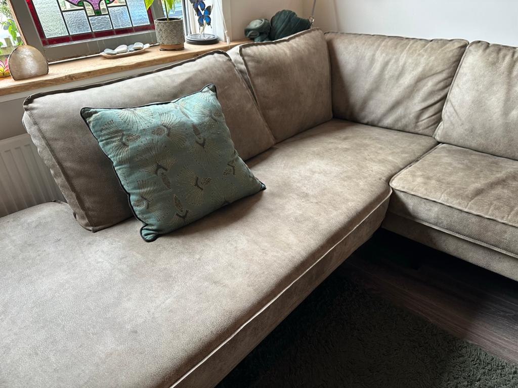 Hoekbank Rodeo Basic Label WOOOD Eco-leer Elephant Skin, Huis en Inrichting, Banken | Bankstellen, Ophalen, 250 tot 300 cm, Gebruikt