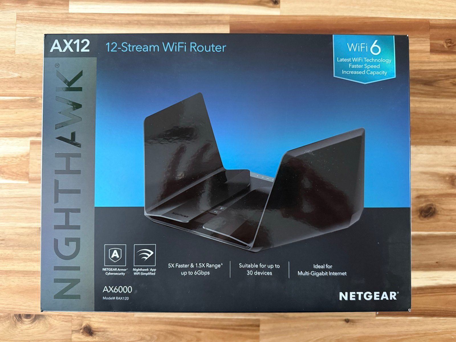 Netgear Nighthawk AX12 RAX120 WiFi 6 Router, Ophalen, Zo goed als nieuw, Router