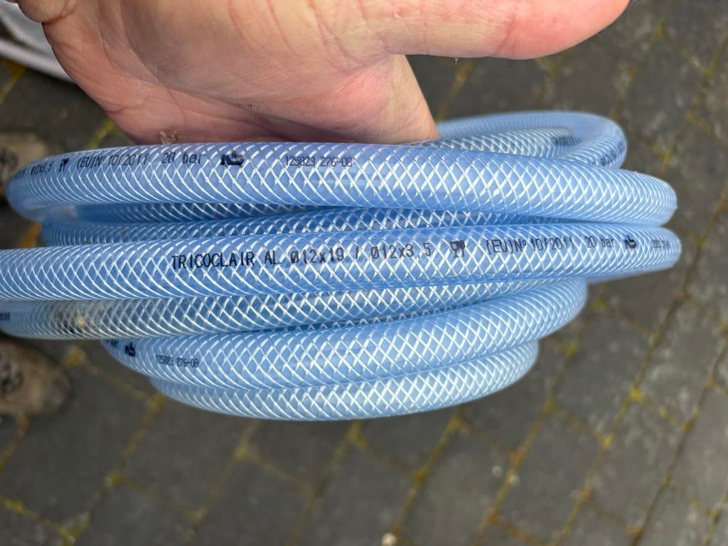 Tricoclair AL PVC slang met inlagen 12x19mm - 20 meter, Ophalen of Verzenden, Nieuw, Tuinslang