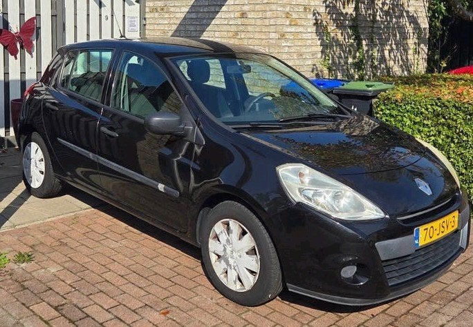 Renault Clio 1.2, 5-DRS, 2009 Zwart, Voorwielaandrijving, 535 kg, 74 pk, 4 cilinders
