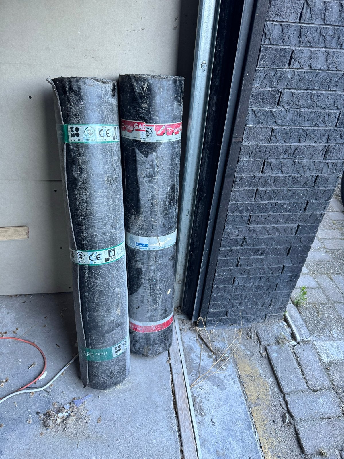Dakleer rollen - Nieuw soprema 470k14 4mm, Ophalen, Overige materialen, Zwart, Nieuw