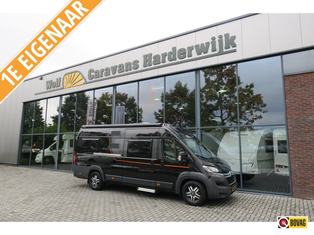Pössl Globecar 640 CAMP ENKELE BED+TREKH+BLACK ED, Caravans en Kamperen, Campers, Chemisch toilet, Ringverwarming, Pössl, Koelkast
