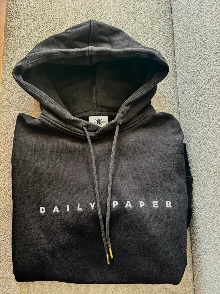 Daily Paper hoodie - Maat XS, Kleding | Heren, Truien en Vesten, Ophalen of Verzenden, Gedragen, Maat 46 (S) of kleiner, Zwart
