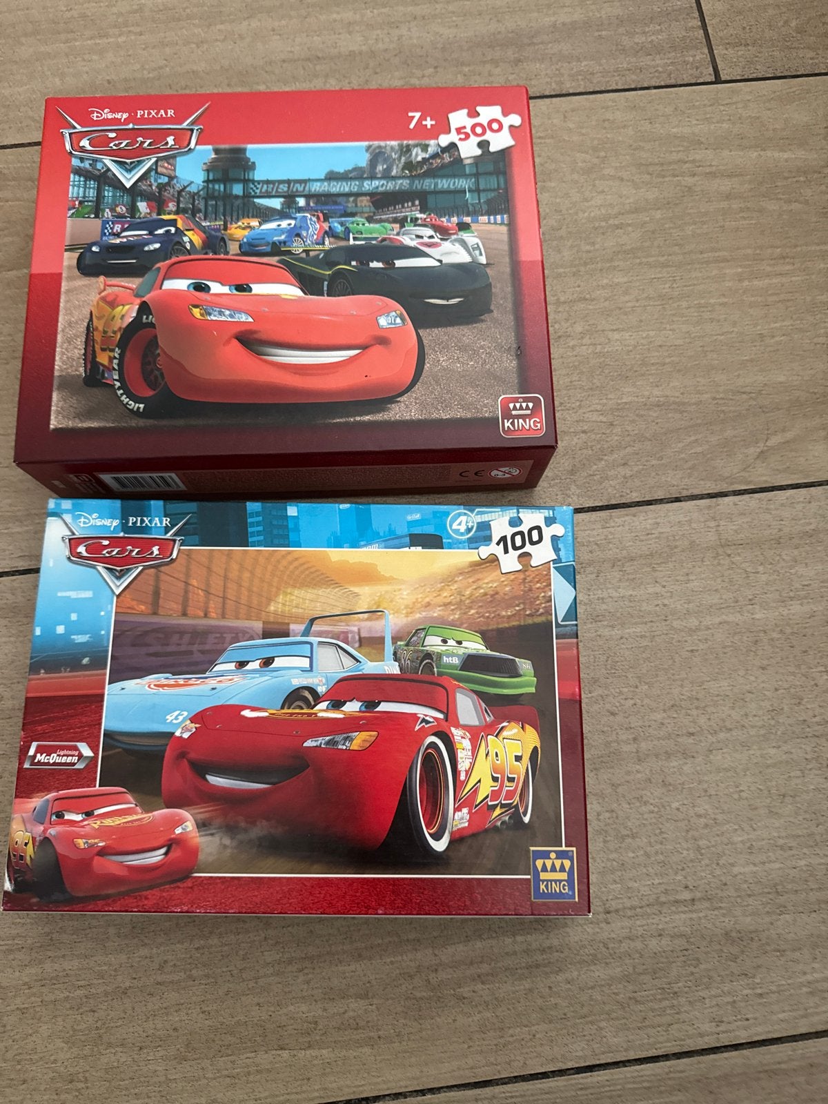 Disney Pixar Cars Puzzels - 500 en 100 stukjes, Ophalen of Verzenden, Meer dan 50 stukjes, Gebruikt, 4 tot 6 jaar
