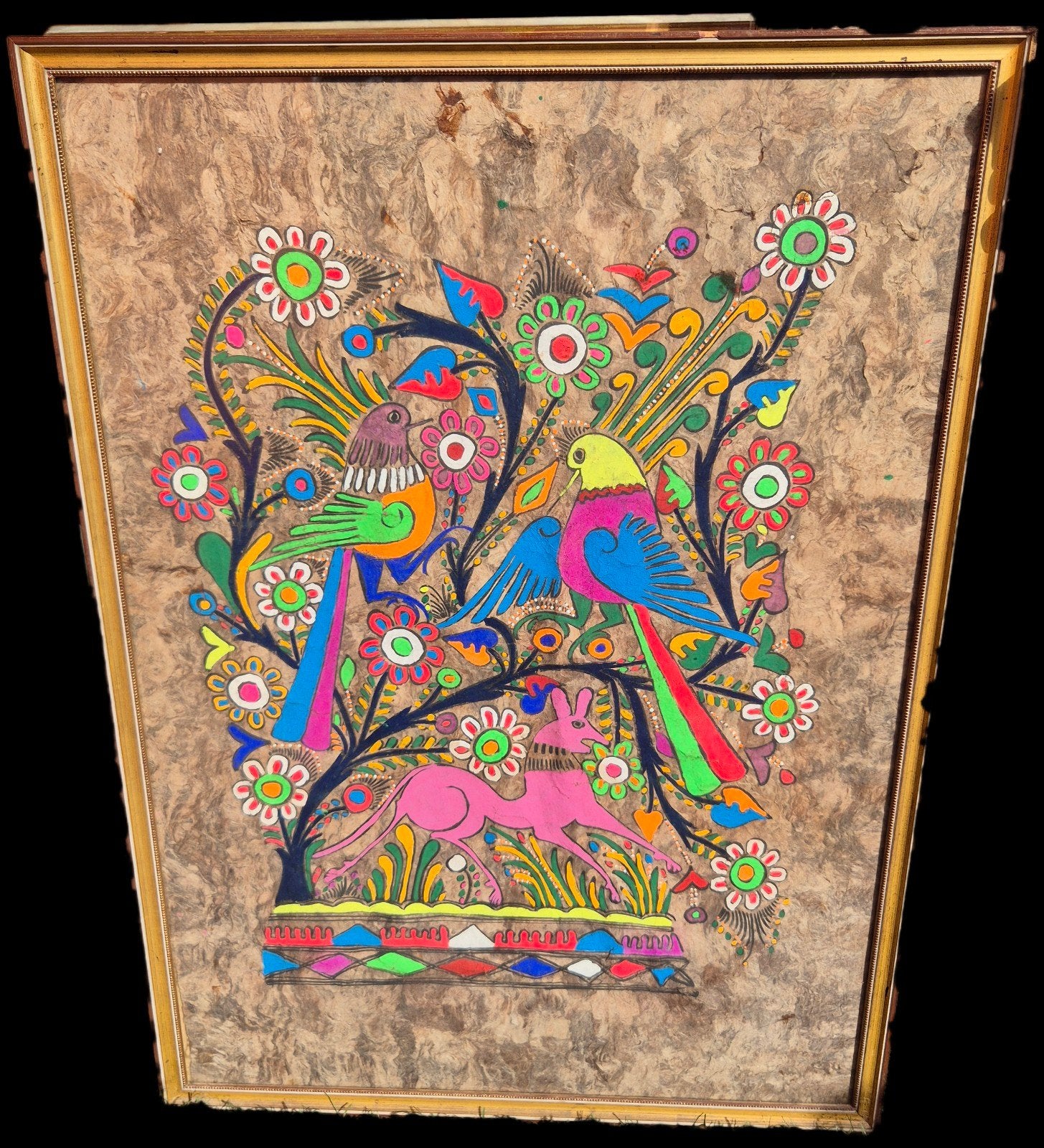 mexicaanse folklore kunst schilderij, Ophalen