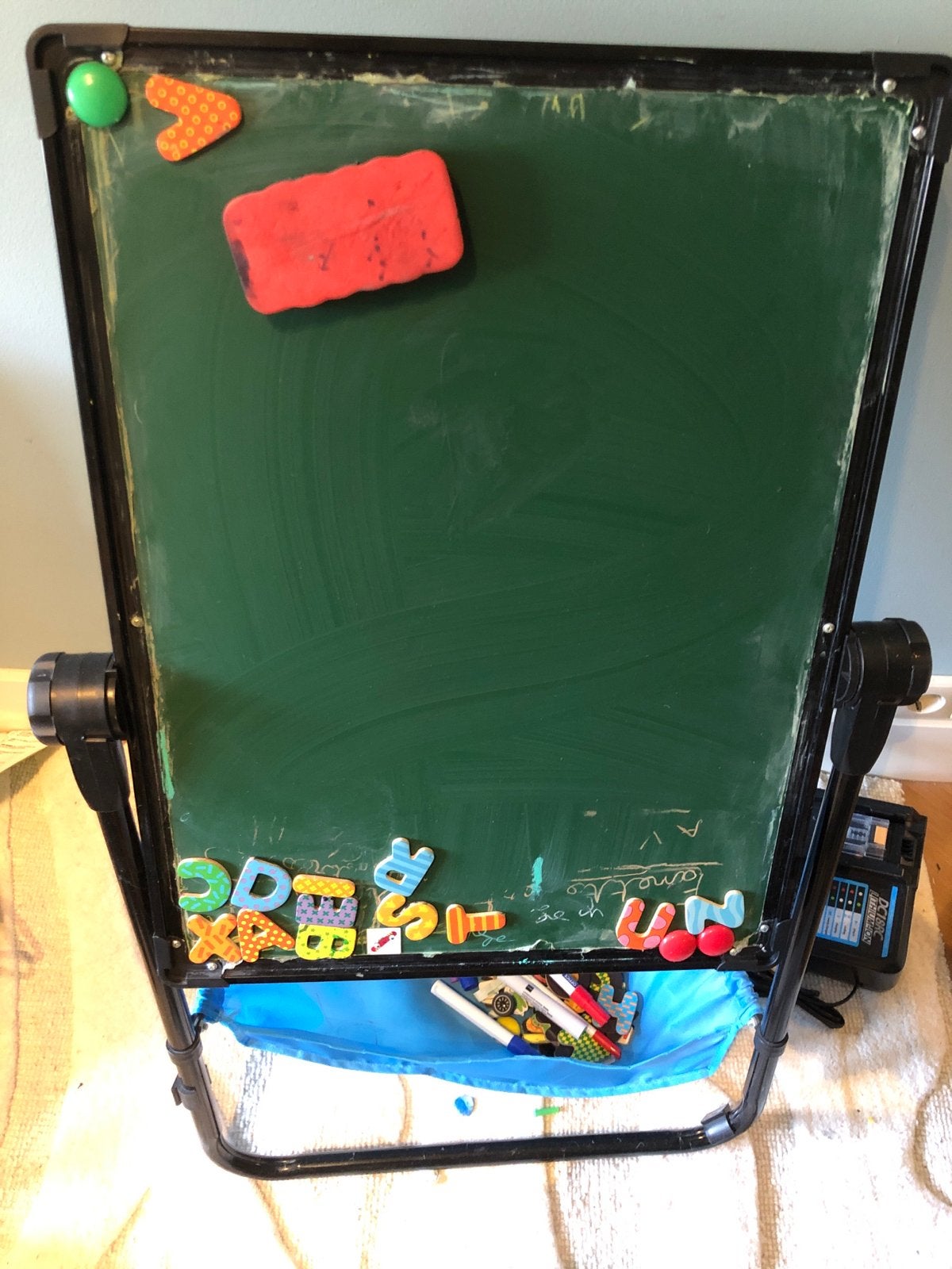 dubbelzijdig bord dat eenvoudig omgedraaid kan worden., Ophalen, Gebruikt, Whiteboard