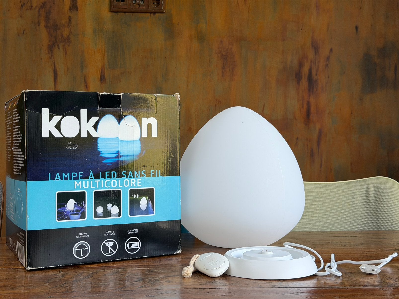 Kokoon multicolor draadloze led lamp, Ophalen, Led-lamp, Meerkleurig, Kleur aanpasbaar