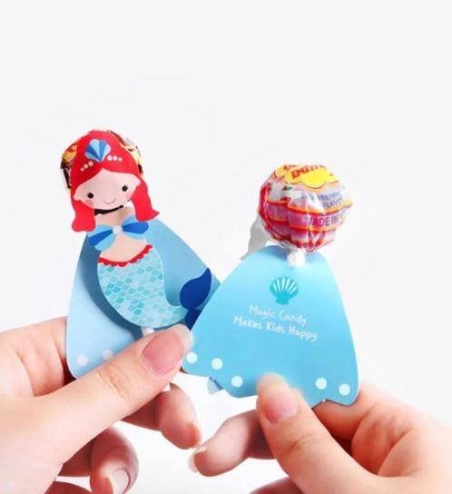 De kleine Zeemeermin lolly traktatie versieringen, 20 stuks!, Verzenden, Nieuw, Versiering, Verjaardag