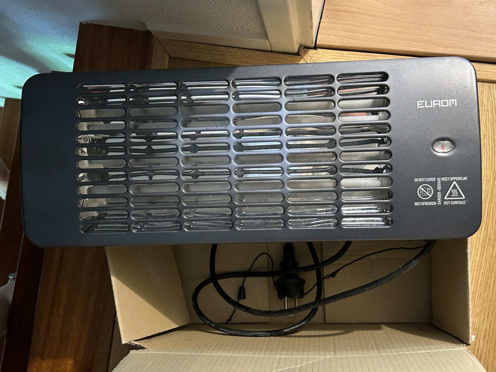 Eurom Q-time 2001 elektrische terras- of badkamerverwarmer, Ophalen, Zo goed als nieuw