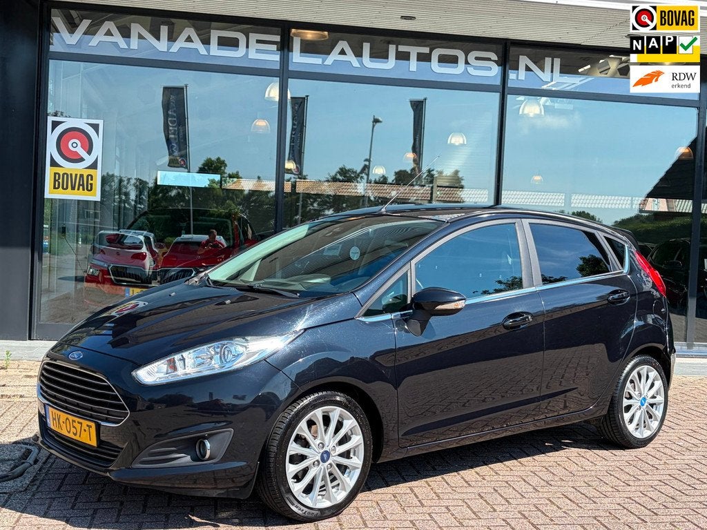 Ford Fiesta 1.5 TDCi Titanium 5Drs Leer Navi Clima Cruise NL, Auto's, Ford, Voorwielaandrijving, Gebruikt, 1036 kg, 96 €/maand