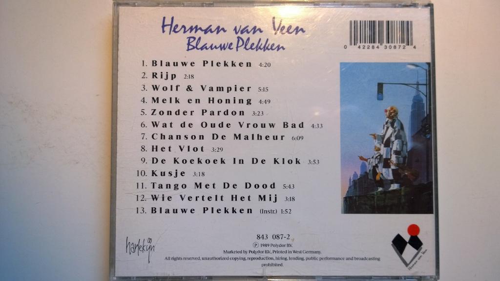 Herman van Veen - Blauwe Plekken, Ophalen of Verzenden, Zo goed als nieuw, Pop