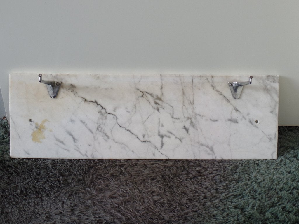 Marmeren placette met haken., Ophalen, Gebruikt, 20 cm, Vintage