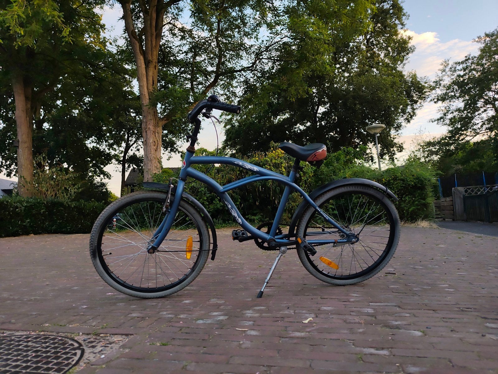 fiets, Ophalen, Terugtraprem, Gebruikt, Staal