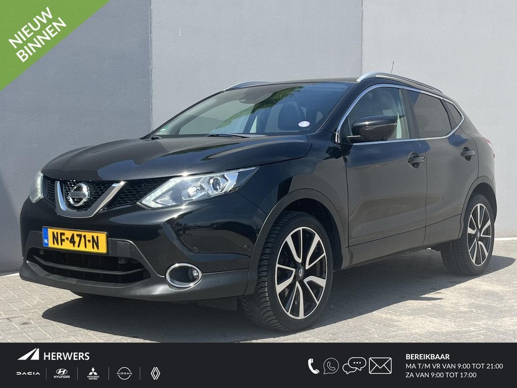 Nissan Qashqai 1.2 Tekna / Trekhaak (1.200KG) / Airco / Pano, Voorwielaandrijving, Automatische klimaatregeling, Gebruikt, Euro 6