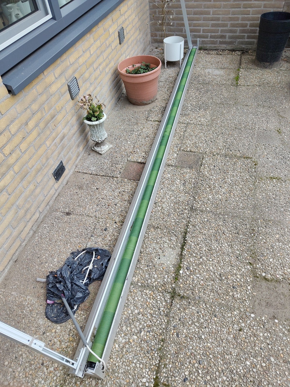 Zonnescherm, Ophalen, Gebruikt, Elektrisch, 150 tot 300 cm