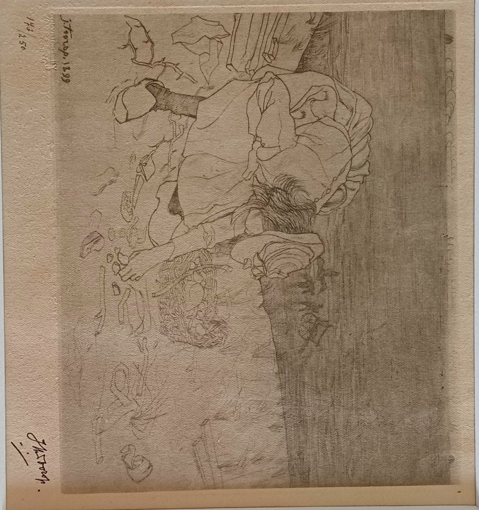 Sprokkelend Kind van Jan Toorop (1899), Verzamelen, Gebruikt, Ophalen of Verzenden, Voor 1940, Prent