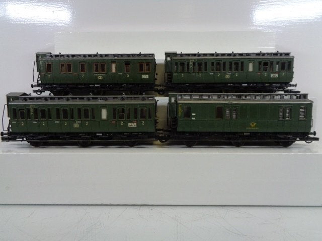 ROCO 44205/206/206/208 rijtuigen DB. (H0), Gebruikt, Gelijkstroom, Wagon, Ophalen of Verzenden