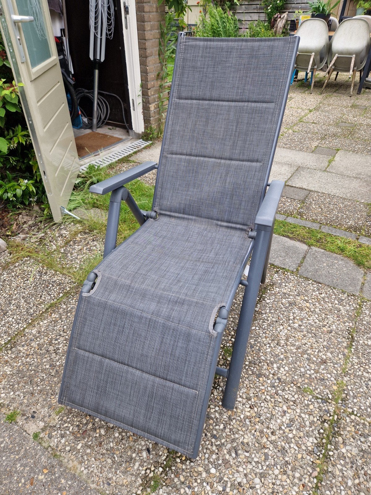 Campingstoel tuinstoel Florabest, Ophalen, Gebruikt, Aluminium, Inklapbaar