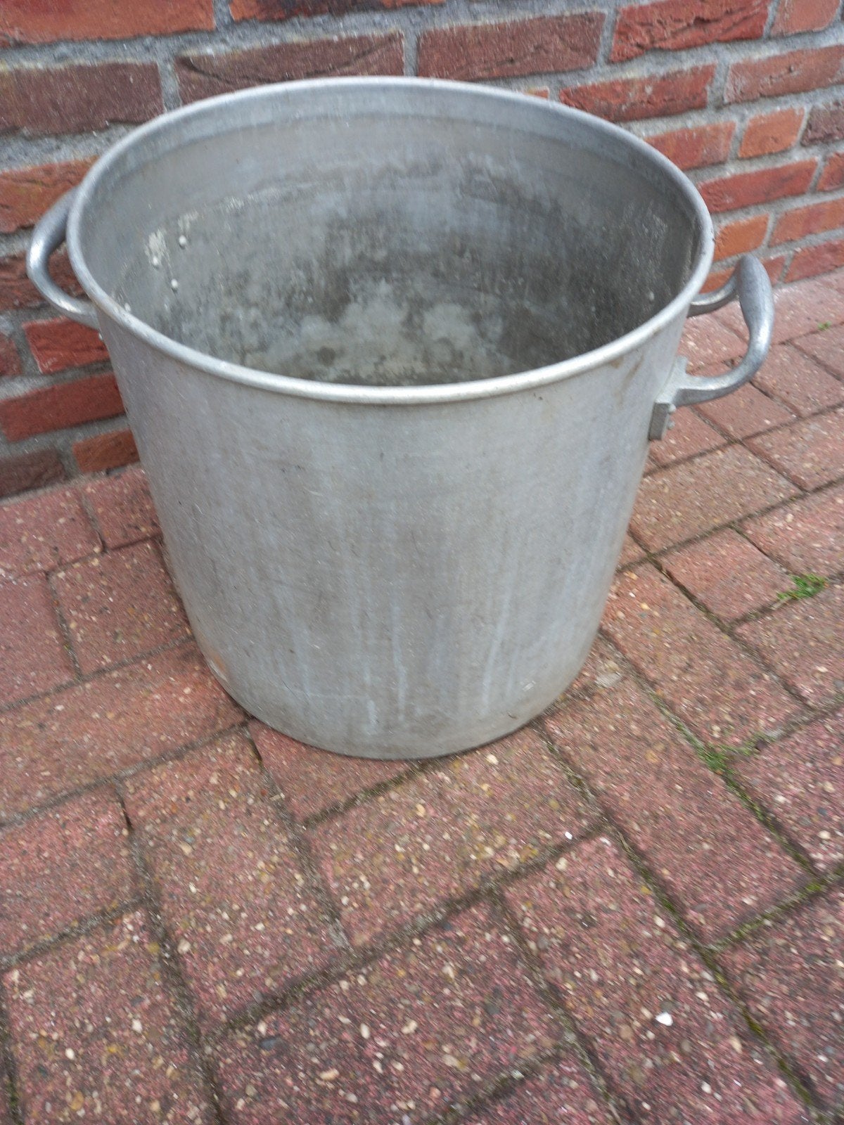 Aluminum bloempotten, Rond, Minder dan 40 cm, Metaal, Tuin