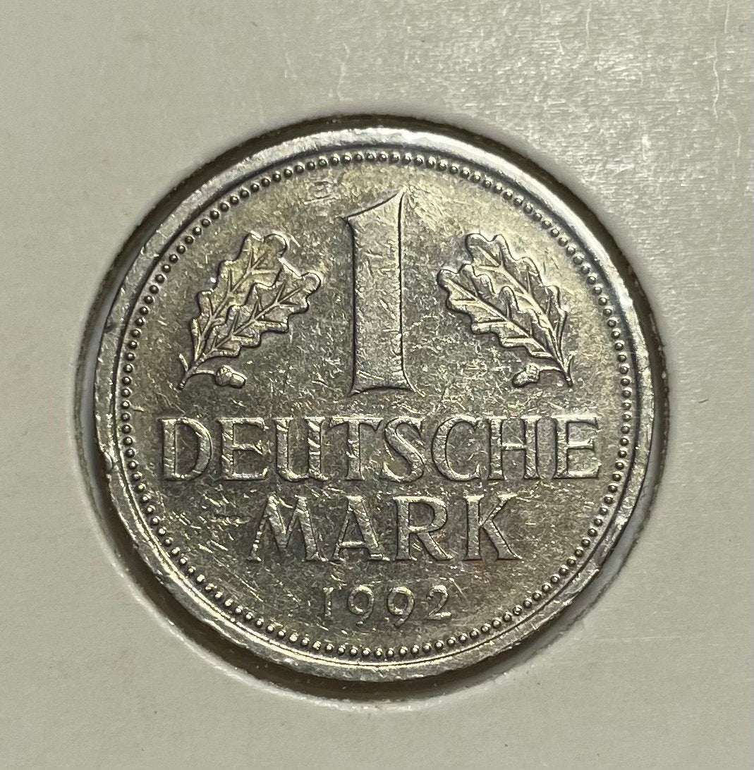 1 mark Duitsland 1992, Postzegels en Munten, Ophalen of Verzenden