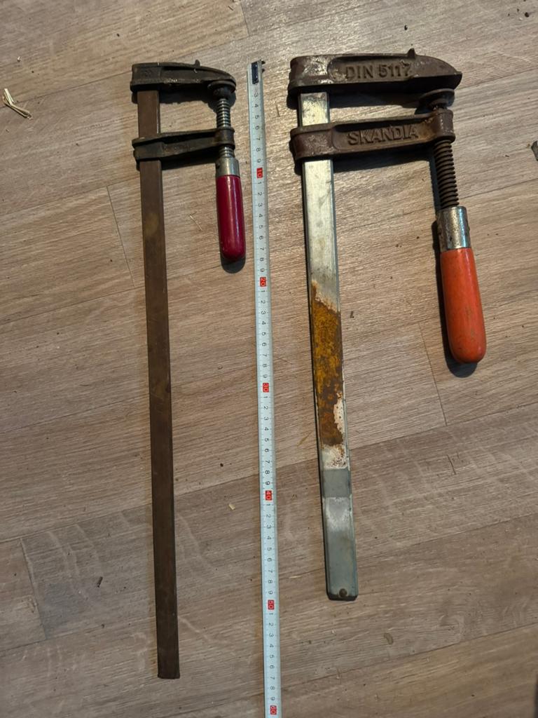 2 lijmklemmen, Ophalen, Gebruikt
