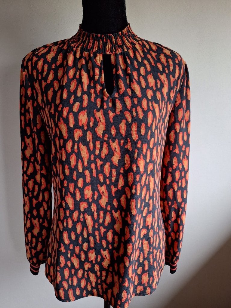 Nieuwe stretch top print van Dayz, maat XS/S, Nieuw, Ophalen of Verzenden, Lange mouw, Maat 34 (XS) of kleiner