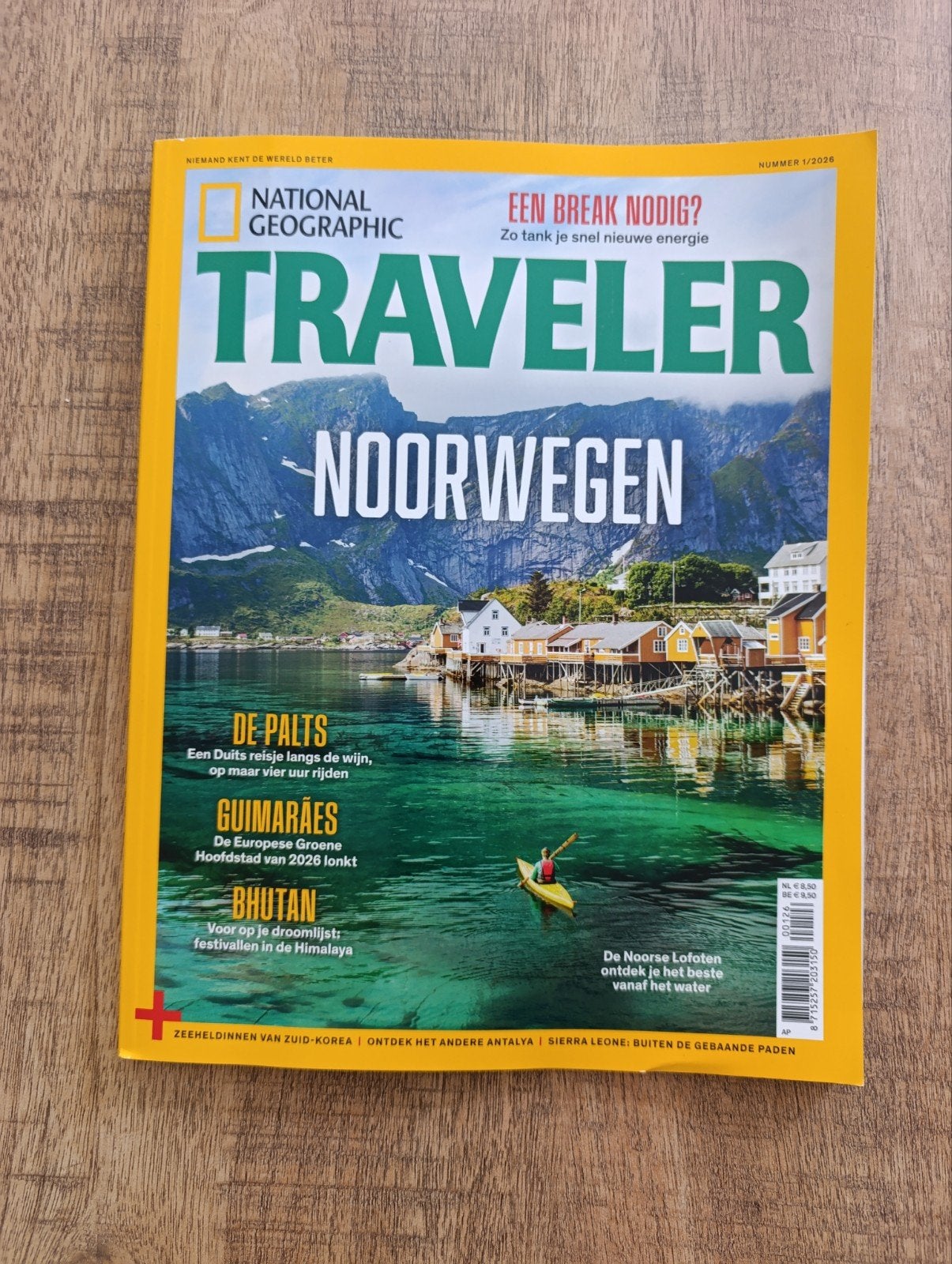 National Geographic Traveler Noorwegen - Nummer 1/2026, Ophalen of Verzenden, Zo goed als nieuw, Overige typen