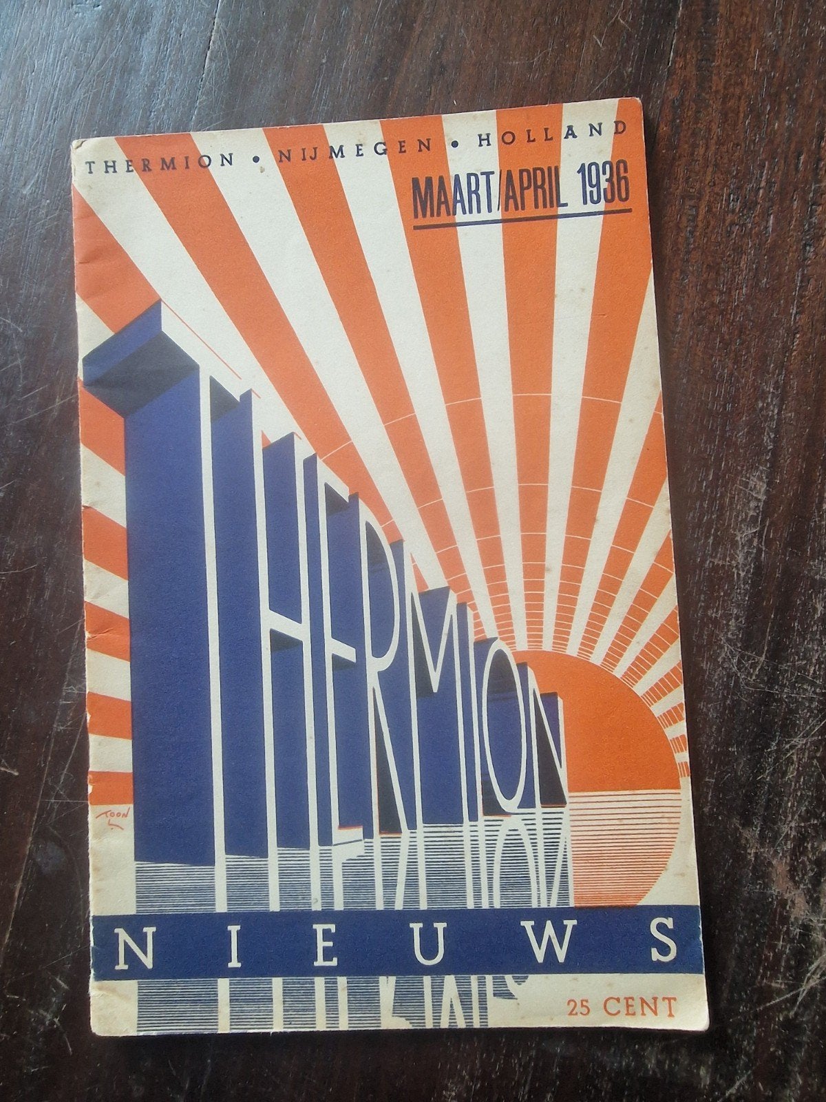 Thermon-Nieuws Maart/April 1936 - Zeldzaam Tijdschrift, Ophalen of Verzenden, Gelezen, Overige typen