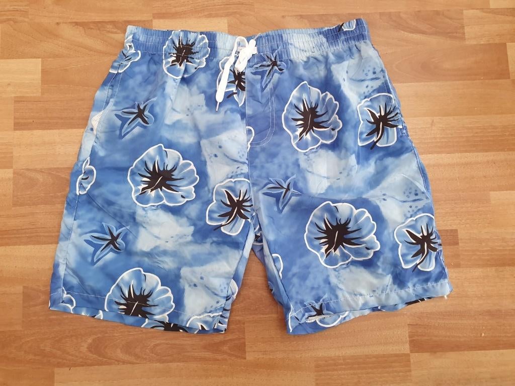 Blauwe zwembroek shorts maat L, Verzenden, Blauw