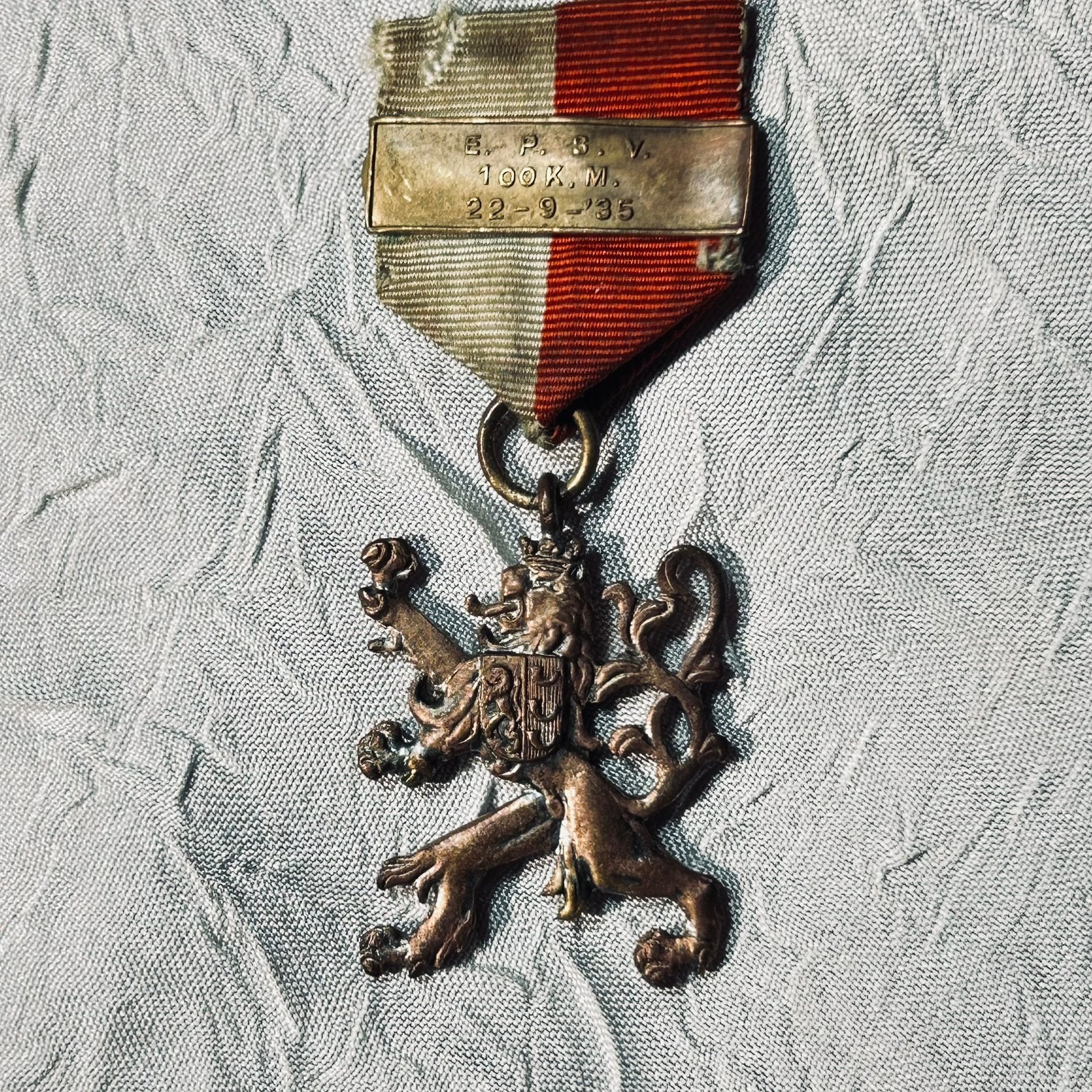 1935 Eindhovense Politie Sport Vereniging E.P.S.V. Medaille, Ophalen of Verzenden, Overige materialen