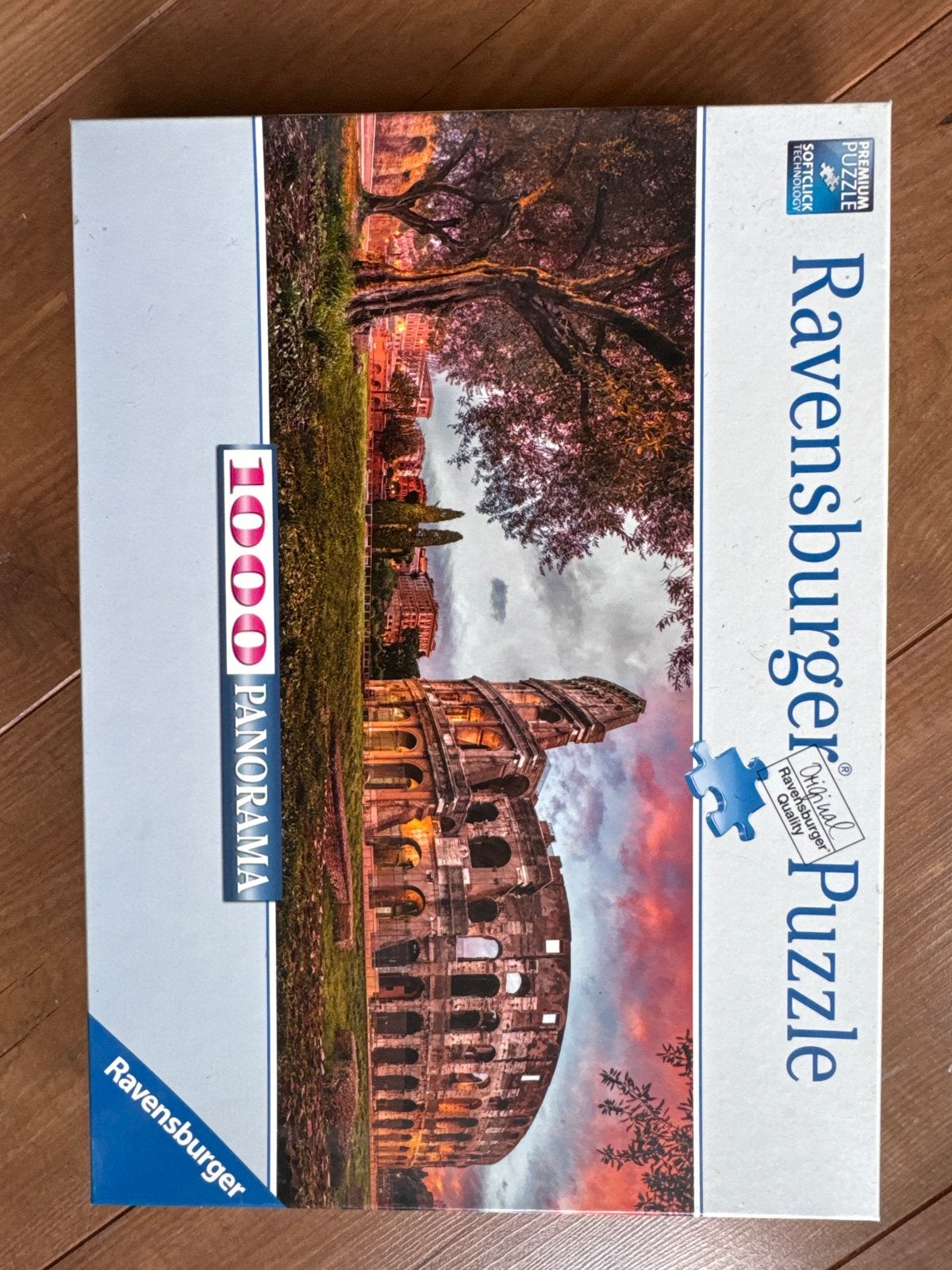 Ravensburger Panorama Puzzel Colosseum Rome 1000 stukjes, Ophalen of Verzenden, 500 t/m 1500 stukjes, Zo goed als nieuw, Legpuzzel
