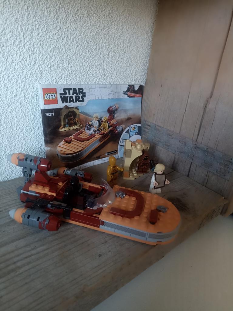LEGO Star Wars Landspeeder 75271 met Luke, C-3PO, Jawa, Compleet, Star Wars, Lego, Ophalen of Verzenden